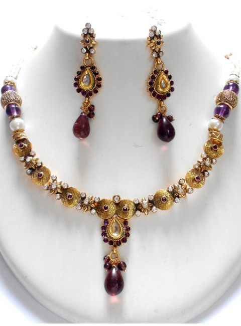 Polki Necklace Set